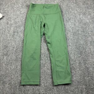 LULULEMON Women’s Green Cropped athletic Leggings Luon size: 6
